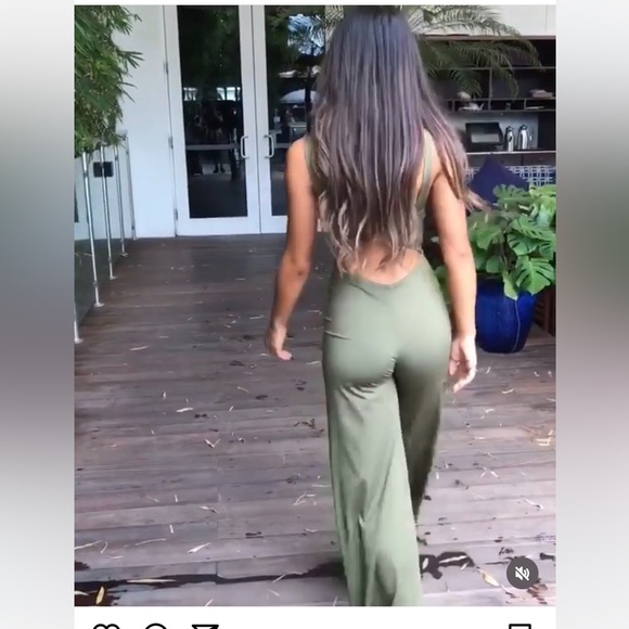 HOT MIAMI STYLES GREEN JUMPSUIT, S - Picture 7 of 11